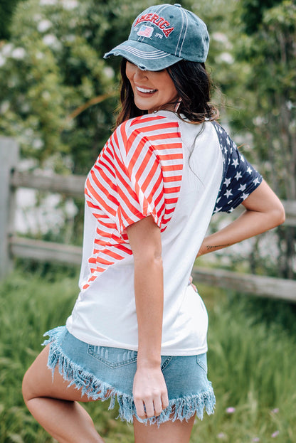 USA V-Neck Short Sleeve T-Shirt